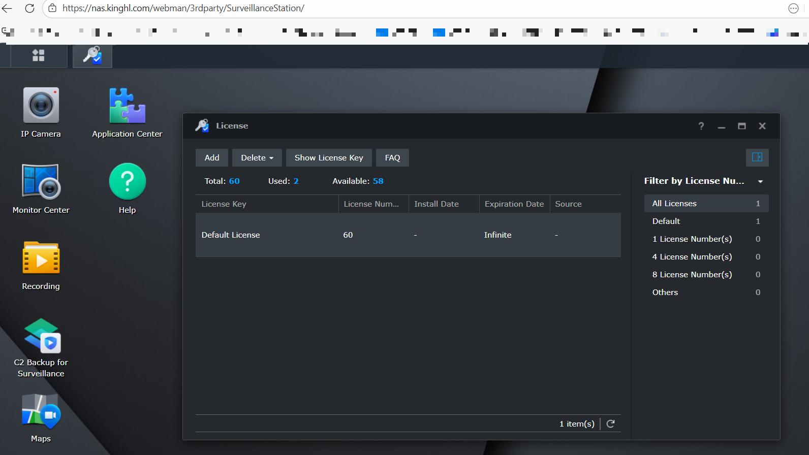 Thêm 60 License Camera vào XPENOLOGY DSM 7.2.2 Phiên bản mới nhất